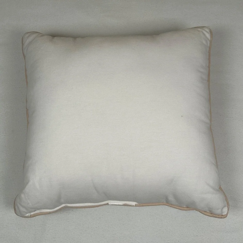 Christmas Decorative Pillow Holiday House Tree Embellished 3D Texture